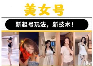 2023抖音快手短视频美女号课程制作玩法教程，美女号搬运新起号玩法，新技术（素材+教程）-虚拟资源库