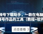 微信视频号下载助手,一款在电脑上下载视频号作品的工具(教程+软件)-虚拟资源库