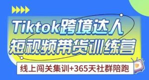 Tiktok海外精选联盟短视频带货百单训练营,带你快速成为Tiktok带货达人-虚拟资源库