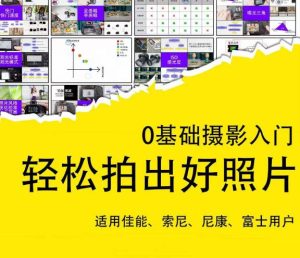 0基础摄影入门,轻松拍出好照片(适用佳能、索尼、尼康、富士用户)-虚拟资源库