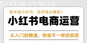 红商学院·小红书电商运营课，​新手做小红书如何快速做出爆款，从入门到精通，体验不一样的收货-虚拟资源库