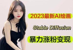 2023最新AI绘画Stable Diffusion，原创不用愁日赚1000+【软件+教程】-虚拟资源库