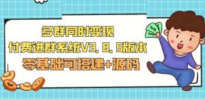 市面卖1288的最新多群同时变现付费进群系统V3.8.5版本(零基础可搭建+源码)-虚拟资源库