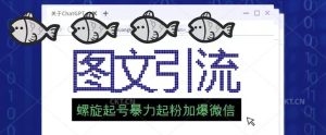 2023年价值1980的图文引流创业粉螺旋起好技术暴力起粉加爆微信-虚拟资源库