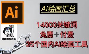 AI绘画汇总14000关键词+35个国内AI绘画工具（兔费+付费）头像壁纸不用愁-虚拟资源库