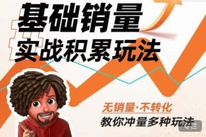 内功丨淘系基础销量实战积累玩法,无销量·不转化,教你冲量多种玩法-虚拟资源库