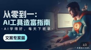 从零到一:AI工具造富指南(文案专家篇)学会使用主流AI工具,方法和心法的融合-虚拟资源库