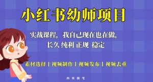 单天200-700的小红书幼师项目（虚拟），长久稳定正规好操作！-虚拟资源库