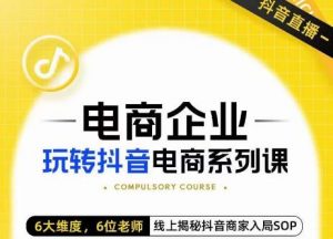 玺承·电商企业玩转抖音电商系列课,6大维度,6位老师,线上揭秘抖音商家入局SOP-虚拟资源库