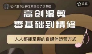 萌萌酱追剧高创混剪零基础到精通，人人都能掌握的自媒体运营方式-虚拟资源库
