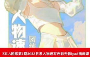 ZILA团练第1期2023日系人物速写色彩光影ipad插画课-虚拟资源库