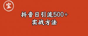 宝哥抖音直播引流私域的6个方法，日引流500+-虚拟资源库