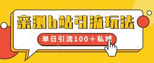 亲测b站引流玩法,单日引流100+私域,简单粗暴,超适合新手小白-虚拟资源库