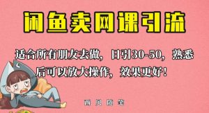 外面这份课卖698,闲鱼卖网课引流创业粉,新手也可日引50+流量【揭秘】-虚拟资源库