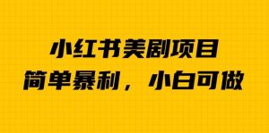 外面卖1980的小红书美剧项目，单日收益1000＋，小众暴利的赛道【揭秘】-虚拟资源库