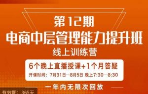 陈少珊·电商中层管理能力提升班,学习对象-电商公司各个岗位的主管,20人人以内的电商公司老板-虚拟资源库