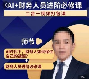 AI+财务人员进阶必修课二合一视频打包课,财务人员进阶必修课-虚拟资源库