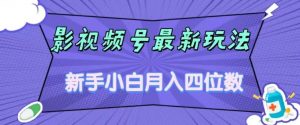 影视号最新玩法，新手小白月入四位数，零粉直接上手【揭秘】-虚拟资源库