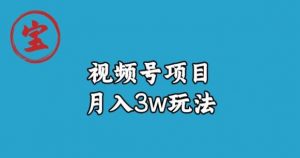 宝哥视频号无货源带货视频月入3w,详细复盘拆解-虚拟资源库