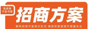 王昕招商方案，解构招商方案意识形态，精准把握渠道代理基本法-虚拟资源库