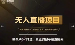 前线玩家快手无人直播带货课，带你从0-1打造，真正的日不落直播间-虚拟资源库