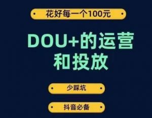 DOU+的运营和投放，花1条DOU+的钱，成为DOU+的投放高手，少走弯路不采坑-虚拟资源库