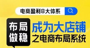 八大体系布局篇·布局做稳,成为大店的电商布局线上课-虚拟资源库