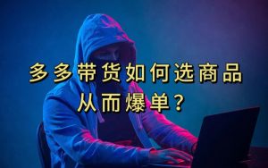 多多视频带货选什么商品链接才能爆单，10分钟教会你，爆单不是浮云【揭秘】-虚拟资源库