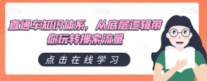 直通车知识体系,从底层逻辑带你玩转搜索流量-虚拟资源库