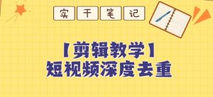 【保姆级教程】短视频搬运深度去重教程-虚拟资源库