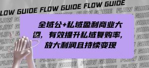 全域公+私域盈利商业大课,有效提升私域复购率,放大利润且持续变现-虚拟资源库
