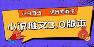 小说推文3.0玩法，日入两千+，保姆式教学，小白首选【揭秘】-虚拟资源库