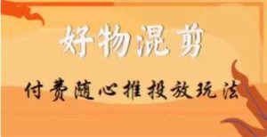 【万三】好物混剪付费随心推投放玩法,随心投放小课抖音教程-虚拟资源库