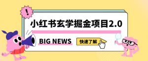 小红书玄学掘金项目，值得常驻的蓝海项目，日入3000+附带引流方法以及渠道【揭秘】-虚拟资源库