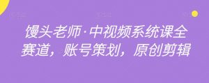 馒头老师·中视频系统课全赛道，账号策划，原创剪辑-虚拟资源库