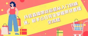 抖音直播带货运营从入门到精通,新手小白完全掌握带货直播全流程-虚拟资源库