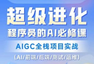 程序员的AI必修课，AIGC全栈项目实战（AI/前端/后端/测试/运维)-虚拟资源库