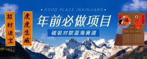 年前必做项目，磁吸对联蓝海赛道，傻瓜式操作复制粘贴纯搬运，一部手机即可完成-虚拟资源库