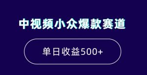 中视频小众爆款赛道，7天涨粉5万+，小白也能无脑操作，轻松月入上万【揭秘】-虚拟资源库