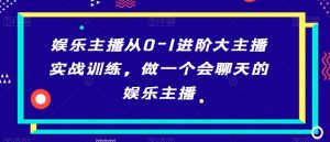 娱乐主播从0-1进阶大主播实战训练，做一个会聊天的娱乐主播-虚拟资源库