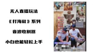 打海椒无人直播整蛊项目，小白轻松上手撸音浪收割器-虚拟资源库