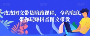 皮皮图文带货陪跑课程，全程兜底，带你玩赚抖音图文带货-虚拟资源库