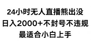 快手24小时无人直播熊出没,不封直播间,不违规,日入2000+,最适合小白上手,保姆式教学【揭秘】-虚拟资源库