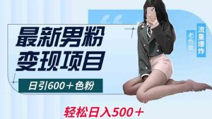 最新男粉变现项目,日引600+色粉,全平台通用,轻松日入500+【揭秘】-虚拟资源库