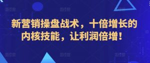 新营销操盘战术，十倍增长的内核技能，让利润倍增！-虚拟资源库