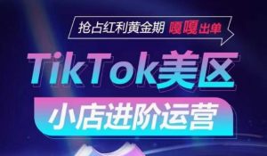 TikTok Shop美区小店进阶运营，抢占红利黄金期 嘎嘎出单-虚拟资源库