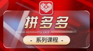 2024拼多多系列课,【基础】【运营】【活动】【推广】【玩法】5大模块-虚拟资源库