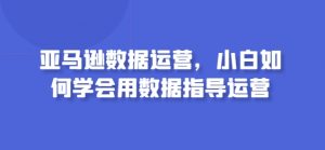亚马逊数据运营，小白如何学会用数据指导运营-虚拟资源库