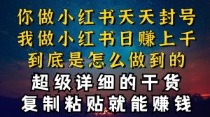 都知道小红书能引流私域变现，可为什么我能一天引流几十人变现上千，但你却频频封号违规被限流【揭秘】-虚拟资源库