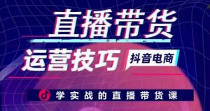 直播带货运营技巧，学实战的直播带货课-虚拟资源库